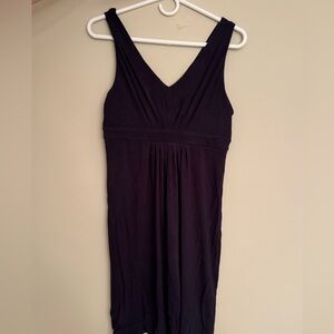 LOFT Deep Purple V-Neck Dress